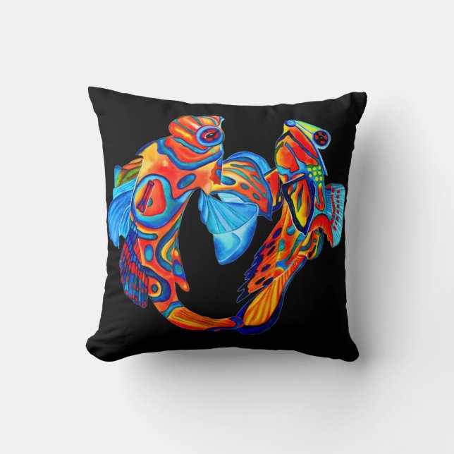Mandarijns decoratief kussen voor het ontwerpen va (Voorkant)