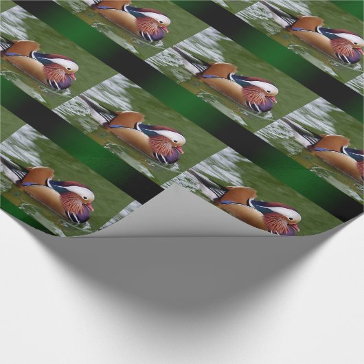 Mandarijns Duck Wrapping Paper Cadeaupapier (Hoek)