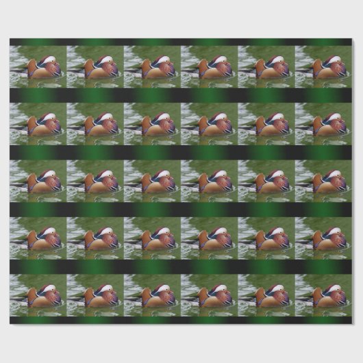 Mandarijns Duck Wrapping Paper Cadeaupapier (Vlak)