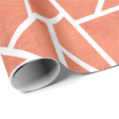 Mandarijns oranje mozaïekpatroon cadeaupapier (Rol Hoek)