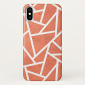 Mandarijns oranje mozaïekpatroon Case-Mate iPhone case (Achterkant)