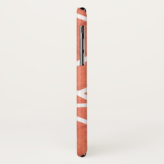 Mandarijns oranje mozaïekpatroon Case-Mate iPhone case (Achterkant/links)