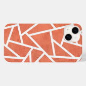 Mandarijns oranje mozaïekpatroon Case-Mate iPhone case (Achterkant (horizontaal))