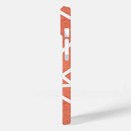 Mandarijns oranje mozaïekpatroon Case-Mate iPhone case (Achterkant / Links)