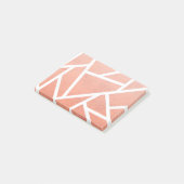 Mandarijns oranje mozaïekpatroon post-it® notes (Schuin)