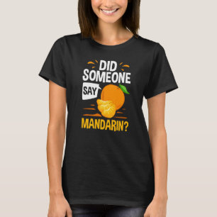 Mandarijns Oranje ruitsap van Plant van vruchten, T-shirt