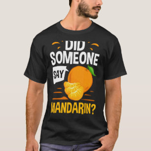 Mandarijns Oranje ruitsap van Plant van vruchten, T-shirt