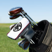 Mandarijns sinaasappel in een cirkel golfheadcover (Insitu)