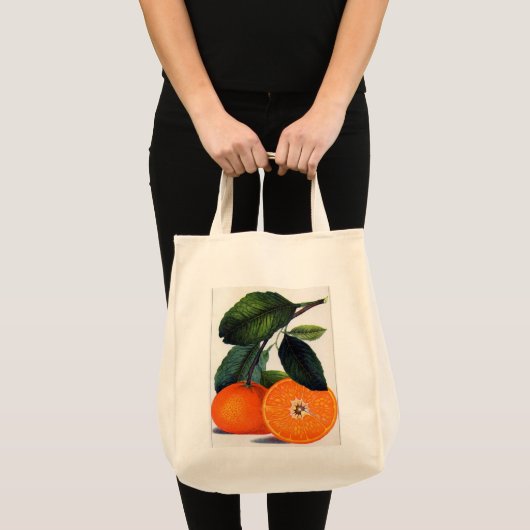 Mandarijns Sinaasappel Tote Bag (Voorkant (product))