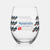 Mandarijns Wijnglas Zonder Voet (Voorkant)