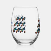 Mandarijns Wijnglas Zonder Voet (Links)