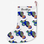 Mandarijnse cartoon illustratie kleine kerstsok (Achterkant)