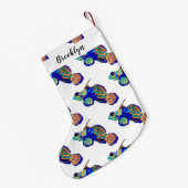 Mandarijnse cartoon illustratie kleine kerstsok (Achterkant (Hangend))