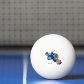 Mandarijnse cartoon illustratie pingpongbal (Net)