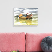 Mandarijnse eenden/Aix galericulata Canvas Afdruk (Insitu (Woonkamer))