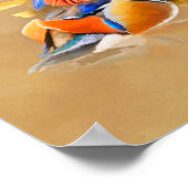 Mandarijnse eenden en dubbelgelukssymbool poster (Hoek)