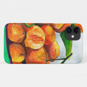 Mandarijnse oranje waterverf fruitkunst Case-Mate iPhone case (Achterkant (horizontaal))