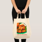 Mandarijnse oranje waterverf fruitkunst tote bag (Voorkant (product))