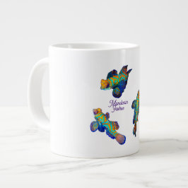 Mandarijnvissen grote koffiekop