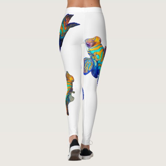 Mandarijnvissen  leggings (Achterkant)
