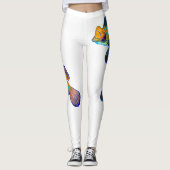 Mandarijnvissen  leggings (Voorkant)