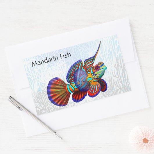 Mandarin Dragonet Goby Fish  Sticker (Envelop)