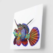 Mandarin Dragonet Goby Fish Wall klok (Hoek)