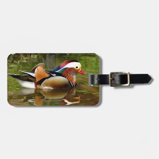 Mandarin Duck Bagagelabel (Voorkant horizontaal)
