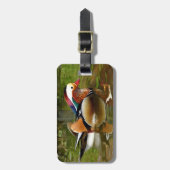 Mandarin Duck Bagagelabel (Voorkant verticaal)