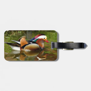 Mandarin Duck Bagagelabel