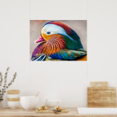 Mandarin Duck Beauful Poster (Keuken)