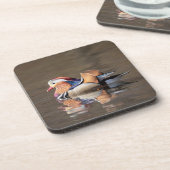 Mandarin Duck Bier Onderzetter (Linkerzijde)