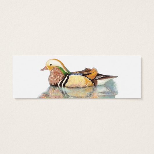 Mandarin Duck Book Mark om aan te passen Mini Visitekaartjes (Achterkant)