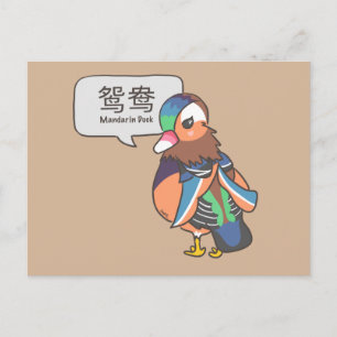 Mandarin Duck Briefkaart