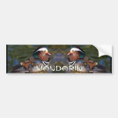 Mandarin Duck Bumpersticker (Voorkant)