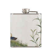 Mandarin Duck Chinese schilderijen Heupfles (Achterkant)