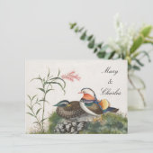 Mandarin Duck Chinese schilderijen Kaart (Staand voorkant)