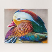 Mandarin Duck Close Up Portret Legpuzzel (Horizontaal)