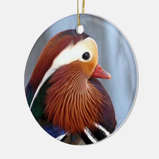 Mandarin Duck Drake Keramisch Ornament (Links)