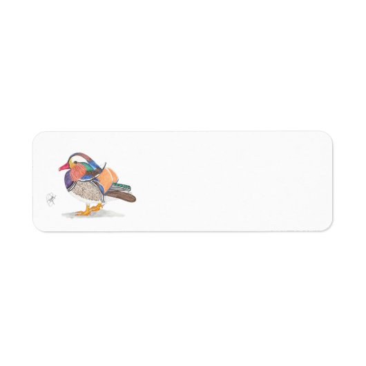 MANDARIN DUCK ETIKET (Voorkant)