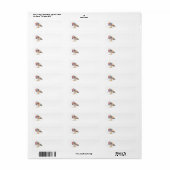 MANDARIN DUCK ETIKET (Full Sheet)