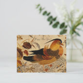 Mandarin Duck Feestdagenkaart (Staand voorkant)