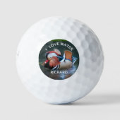 Mandarin Duck Fun houdt van waternaam Golfballen (Voorkant)
