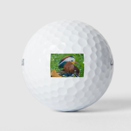 Mandarin Duck Golfballen (Voorkant)
