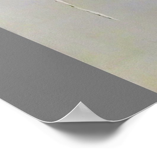 Mandarin Duck in Snow Scene, Watanabe Seitei Poster (Hoek)