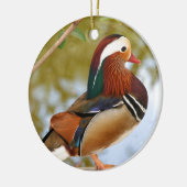 Mandarin Duck Keramisch Ornament (Links)