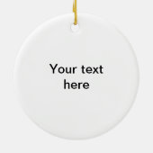 Mandarin Duck Keramisch Ornament (Achterkant)