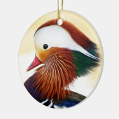 Mandarin Duck Keramisch Ornament (Links)