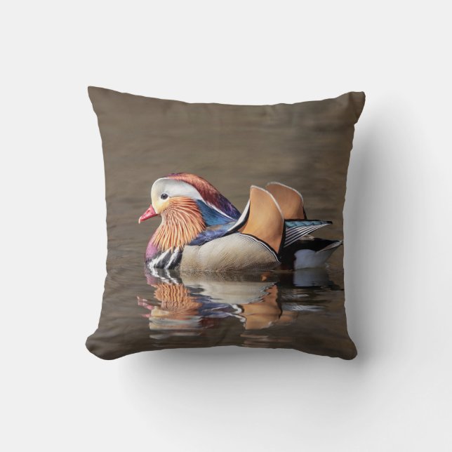 Mandarin Duck Kussen (Voorkant)