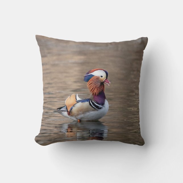 Mandarin Duck Kussen (Voorkant)